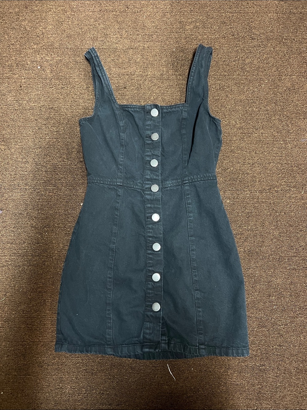 black denim dress
